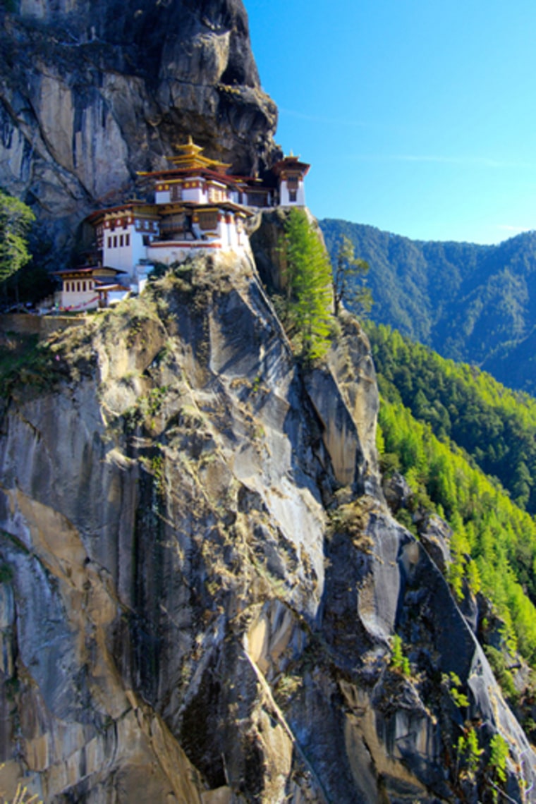 Tiger's Nest Monestary, Paro, Kingdom of Bhutan.. Image shot 12/2005. Exact date unknown.